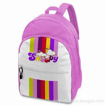 Fashionable School Bag with Good Designs, Measures 14 x 11 x 4 Inches